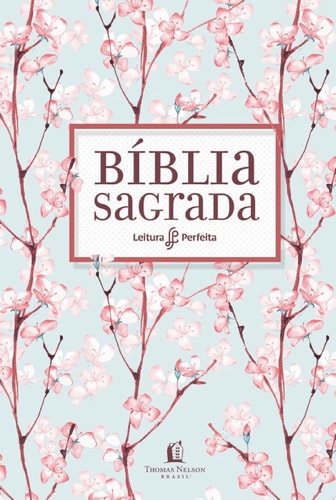 Bíblia NVI, Flexível, Tecido, Cerejeira, Leitura Perfeita