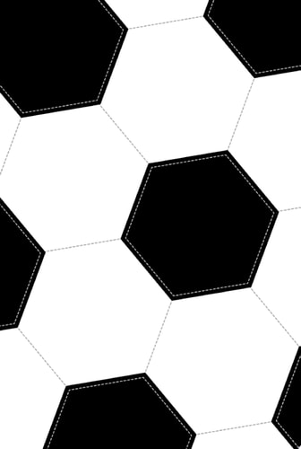 Bíblia NVI Slim, Capa de futebol, Couro-soft preto e branco, Luxo