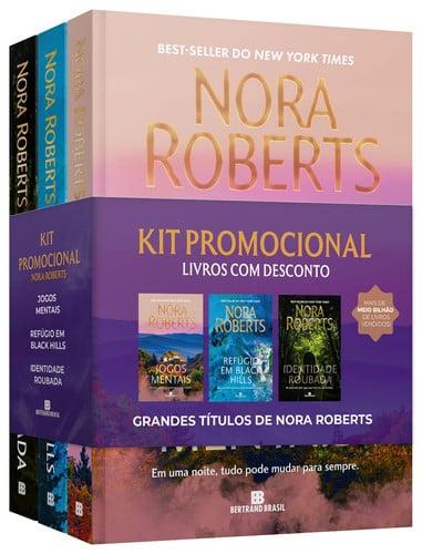 Kit Nora Roberts (Jogos Mentais + Refúgio Em Black Hills + Identidade Roubada)