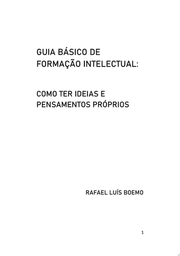 Guia Básico De Formação Intelectual