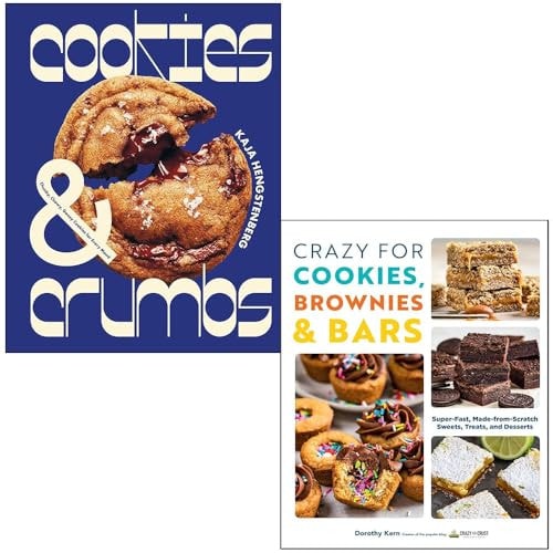 Cookies & Crumbs By Kaja Hengstenberg & Crazy For Cookies Brownies & Bars By Dorothy Kern 2 Books Collection Set