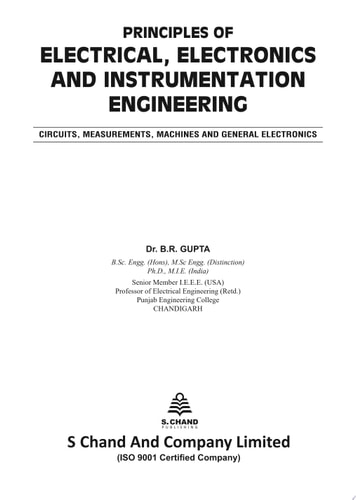 Principles of Electrical, Electronics and Instrumentation Engineering
