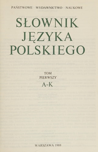 Słownik języka polskiego R-Ż