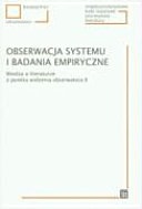 Obserwacja systemu i badania empiryczne