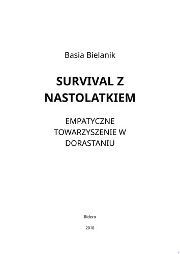 Survival z nastolatkiem