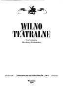 Wilno teatralne (Biblioteka Lithuanii) (Polish Edition)