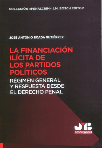 La financiación ilícita de los partidos políticos régimen general y respuesta desde el Derecho Penal