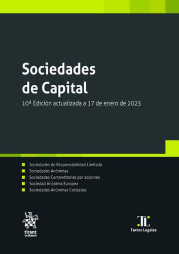 Sociedades de Capital 10ª Edición actualizada a 17 de enero de 2025
