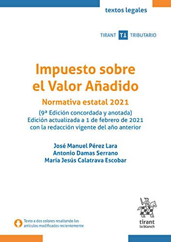 Impuesto sobre el Valor Añadido Normativa estatal 2021 9ª Edición