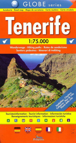 Tenerife Road Map Hiking Paths