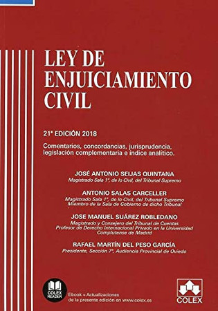 Ley de enjuiciamiento civil: comentarios, concordancias, jurisprudencia, legislación complementaria e índice analítico