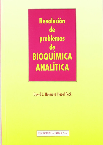 Resolución de Problemas de Bioquímica Analítica