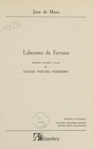 Laberinto de fortuna (Clásicos) (Spanish Edition)