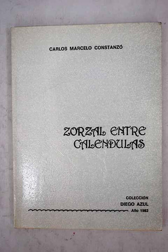 Zorzal entre caléndulas