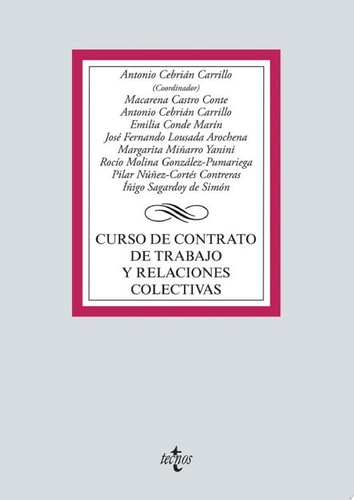 Curso de contrato de trabajo y relaciones colectivas