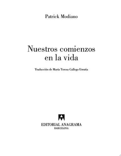 Nuestros comienzos en la vida