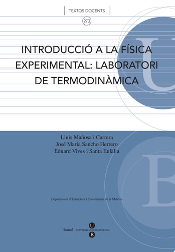 Introducció a la física experimental: laboratori de termodinàmica