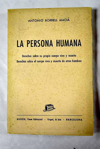 Persona humana, la
