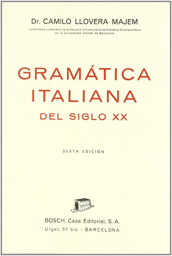 Gramática italiana del siglo XX
