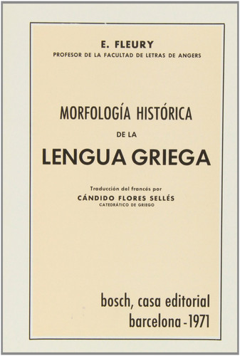 Morfología histórica de la lengua griega