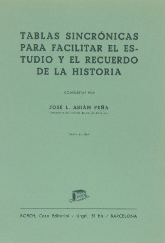 Tablas sincrónicas para facilitar el estudio y el recuerdo de la Historia