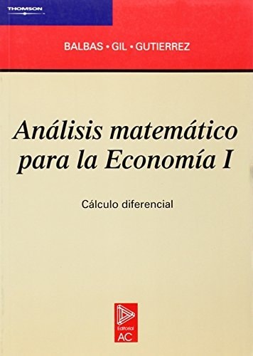 Análisis matemático para la economía I