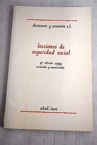 Lecciones de Seguridad Social