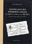 Apuntes para una memoria jonda: (Granada, 1922-1997) : [exposición]