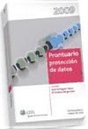 Prontuario protección de datos - 2009