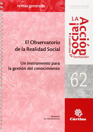 El observatorio de la realidad social - un instrumento para la gestión del conocimiento