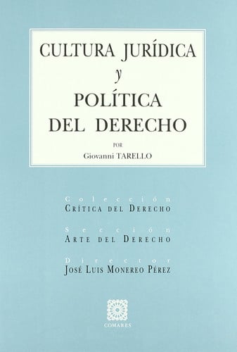 Cultura jurídica y política del derecho