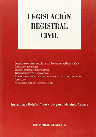 Legislación registral civil