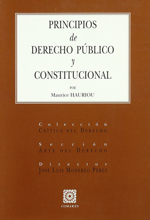Principios de derecho público y constitucional: (con un prólogo para la edición española)