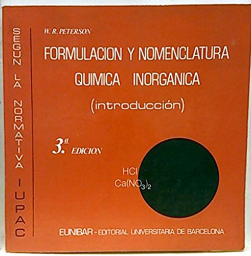 Formulación y Nomenclatura Química Inorgánica: Introducción