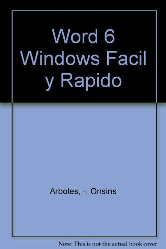 Word 6 Windows fácil y rápido