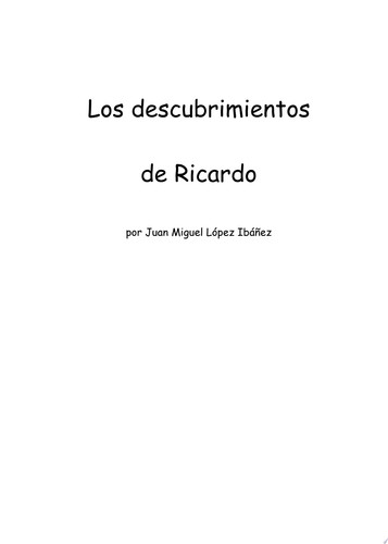 Los descubrimientos de Ricardo