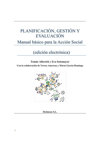 Planificación, gestión y evaluación. Manual básico para la acción social