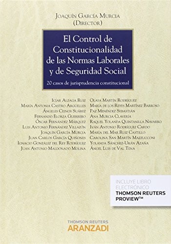 El control de constitucionalidad de las normas laborales y de seguridad social 20 casos de jurisprudencia constitucional