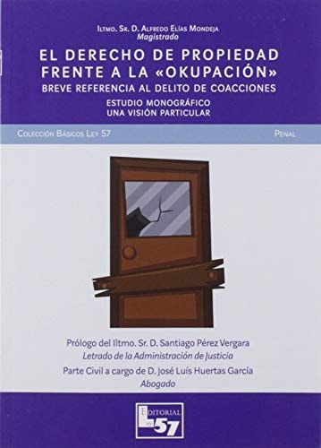 El derecho de propiedad frente a la "okupación" breve referencia al delito de coacciones : estudio monográfico : una visión particular