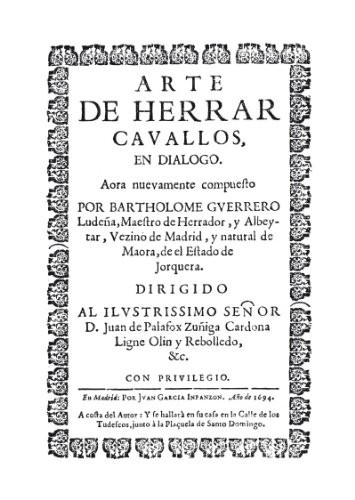 Arte de herrar caballos
