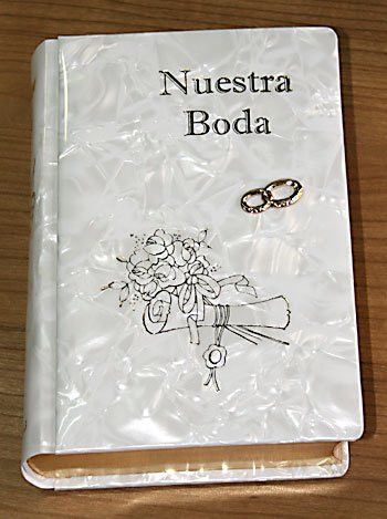 Biblia Bolsillo Nuestra Boda - Anillos, Nácar