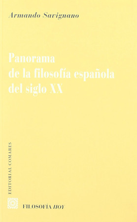 Panorama de la filosofía española del siglo XX