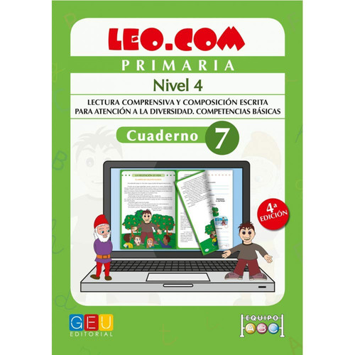 Leo.com, Primaria lectura comprensiva y composición escrita para atención a la diversidad, competencias básicas. Cuaderno
