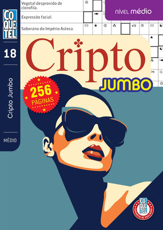 LIVRO COQUETEL JUMBO CRIPTO NÍVEL MÉDIO ED 18