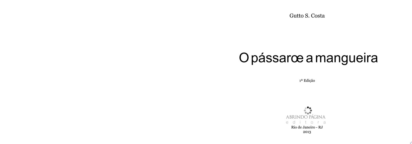 O pássaro e a mangueira