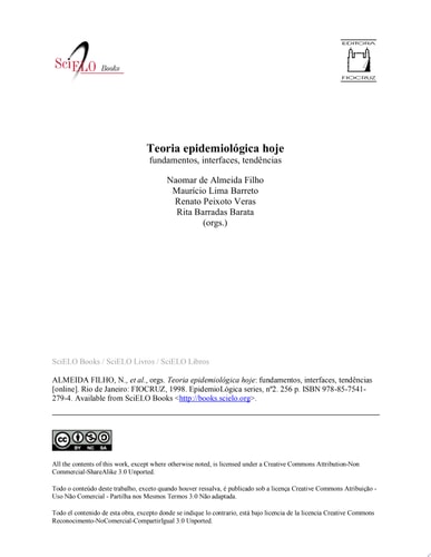 Teoria epidemiológica hoje fundamentos, interfaces e tendências