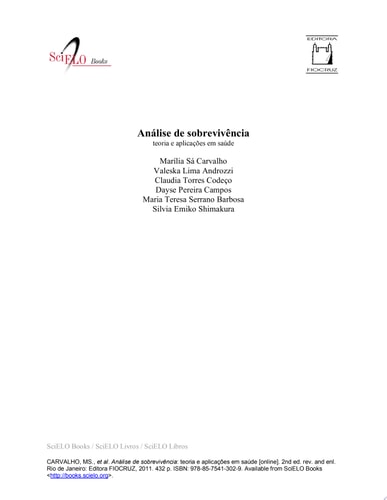 Análise de sobrevivência teoria e aplicações em saúde