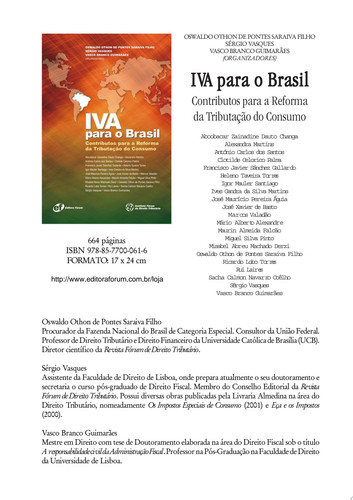 IVA para o Brasil contributos para a reforma da tributação do consumo