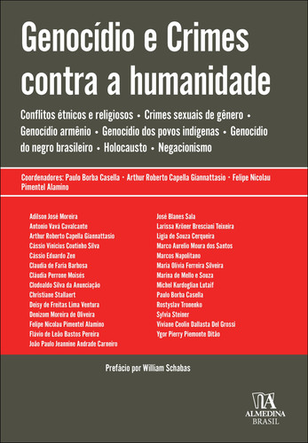 Genocídio e crimes contra a humanidade Anticiganismo . Conflitos étnicos e religiosos . Crimes sexuais de gênero . Genocídio armênio. Genocídio dos povos indígenas . Genocídio do negro brasileiro . Holocausto . Negacionismo