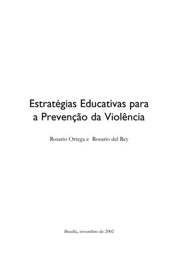 Estratégias educativas para a prevenção da violência
